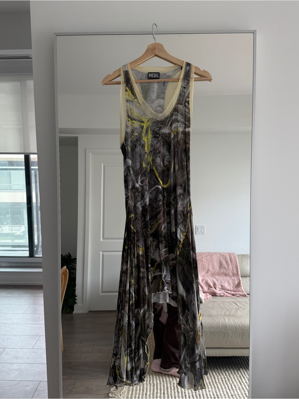 Diesel Print & Mesh Dress - Picture 3 of 5